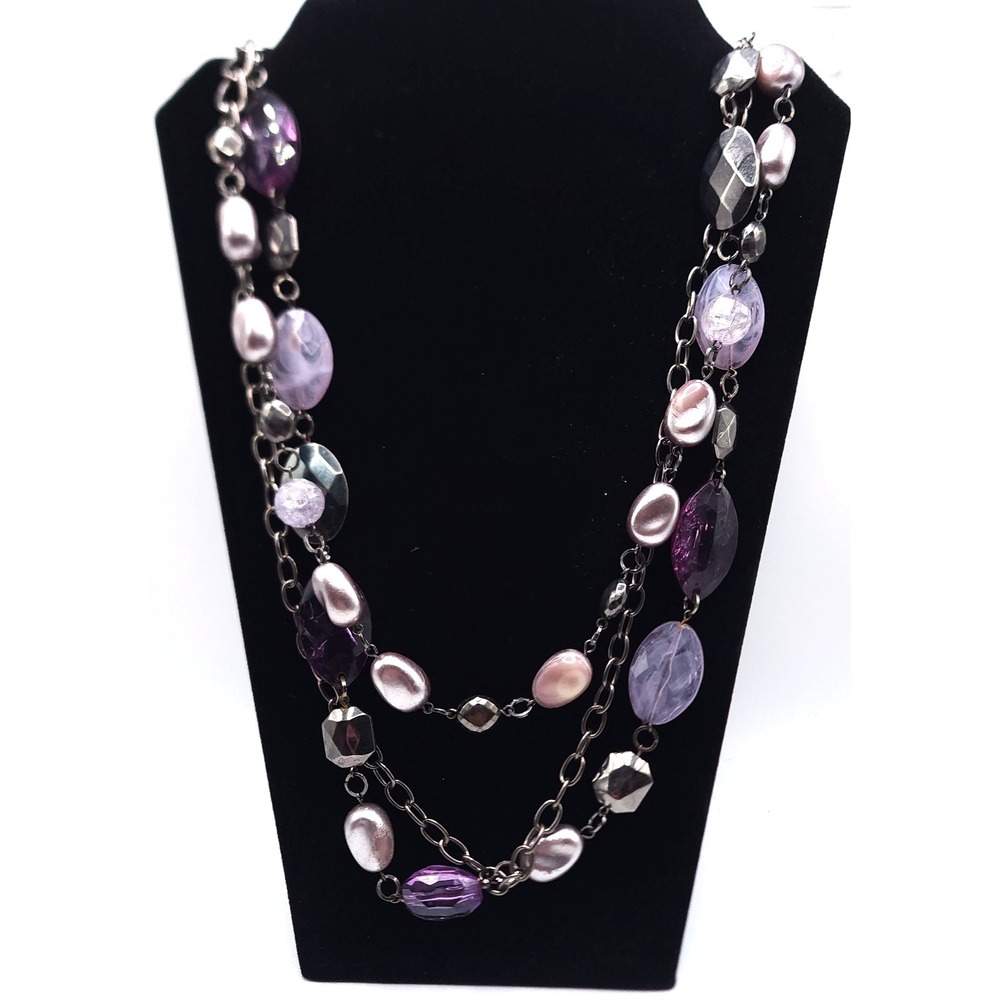 New York Triple Strand Necklace